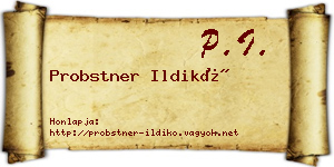 Probstner Ildikó névjegykártya