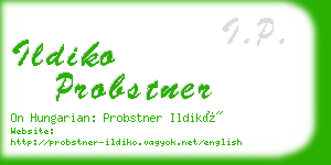 ildiko probstner business card